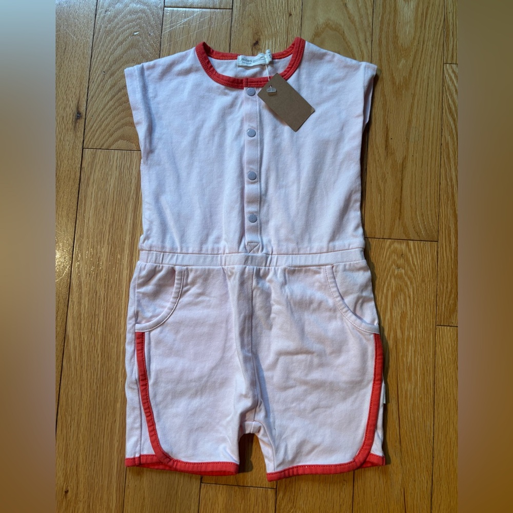 Miles Pink and Red Romper - 1T